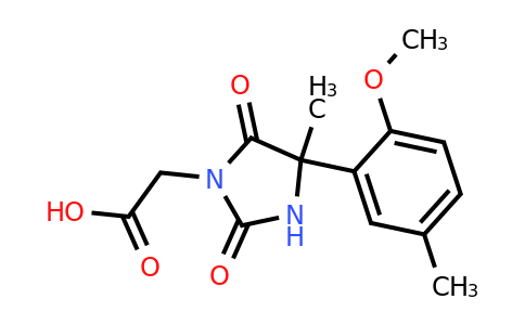 2-[4-(2-methoxy-5-methylphenyl)-4-methyl-2,5-dioxoimidazolidin-1-yl]acetic acid