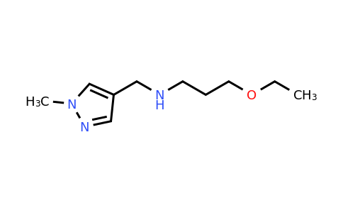 3-Ethoxy-N-((1-methyl-1h-pyrazol-4-yl)methyl)propan-1-amine