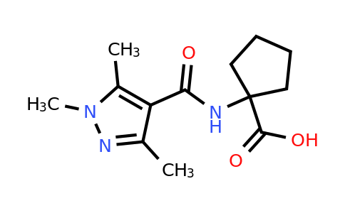 1152866-40-4 | 1-(Trimethyl-1h-pyrazole-4-amido)cyclopentane-1-carboxylic acid