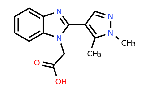 2-(2-(1,5-Dimethyl-1h-pyrazol-4-yl)-1h-benzo[d]imidazol-1-yl)acetic acid