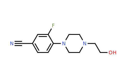 1153102-67-0 | 3-Fluoro-4-(4-(2-hydroxyethyl)piperazin-1-yl)benzonitrile