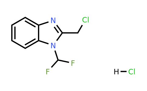 2-(Chloromethyl)-1-(difluoromethyl)-1h-1,3-benzodiazole hydrochloride