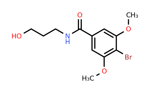 4-Bromo-N-(3-hydroxypropyl)-3,5-dimethoxybenzamide