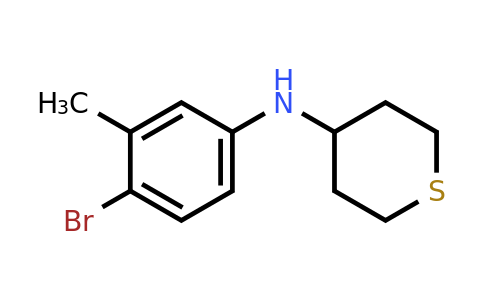 1153290-53-9 | n-(4-Bromo-3-methylphenyl)tetrahydro-2h-thiopyran-4-amine