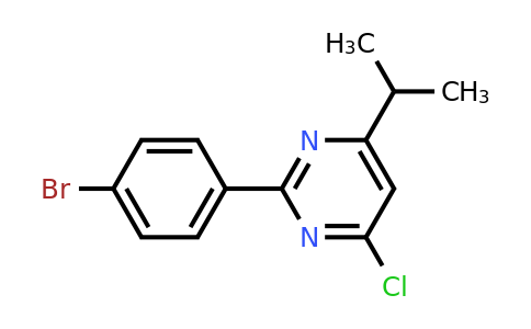 1153298-25-9 | 2-(4-Bromophenyl)-4-chloro-6-isopropylpyrimidine