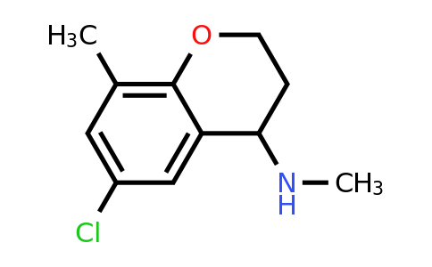 1153404-46-6 | 6-Chloro-n,8-dimethyl-3,4-dihydro-2h-1-benzopyran-4-amine