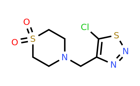 1153766-51-8 | 4-((5-Chloro-1,2,3-thiadiazol-4-yl)methyl)thiomorpholine 1,1-dioxide