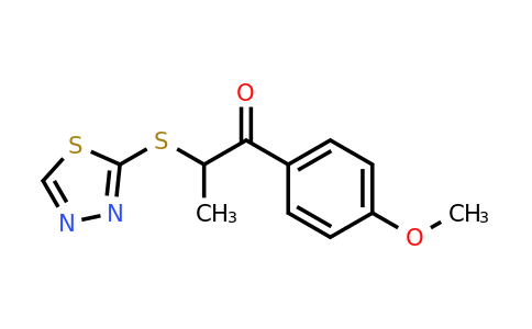 1153873-19-8 | 2-((1,3,4-Thiadiazol-2-yl)thio)-1-(4-methoxyphenyl)propan-1-one