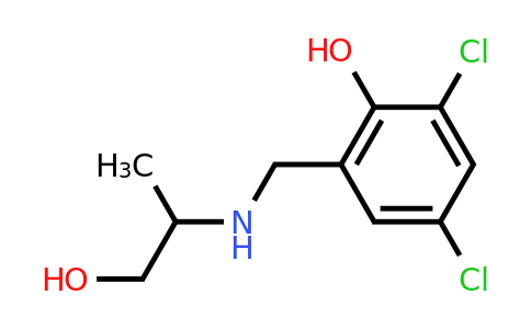 2,4-Dichloro-6-(((1-hydroxypropan-2-yl)amino)methyl)phenol