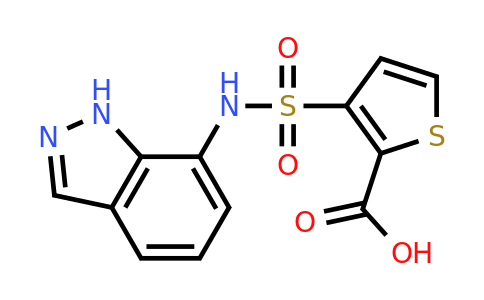 1154239-90-3 | 3-[(1h-indazol-7-yl)sulfamoyl]thiophene-2-carboxylic acid