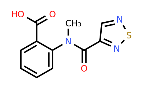 1154306-32-7 | 2-(n-Methyl-1,2,5-thiadiazole-3-carboxamido)benzoic acid