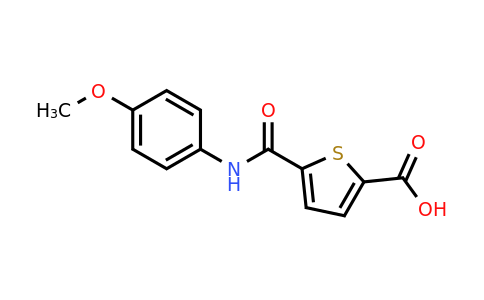 1154324-72-7 | 5-[(4-methoxyphenyl)carbamoyl]thiophene-2-carboxylic acid