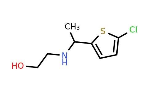 1155046-67-5 | 2-{[1-(5-chlorothiophen-2-yl)ethyl]amino}ethan-1-ol