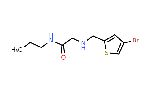 1155049-54-9 | 2-(((4-Bromothiophen-2-yl)methyl)amino)-N-propylacetamide