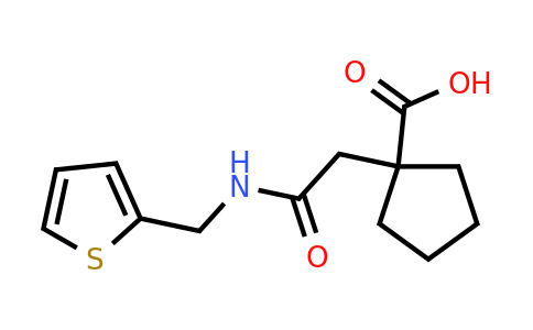1155131-46-6 | 1-(2-Oxo-2-((thiophen-2-ylmethyl)amino)ethyl)cyclopentane-1-carboxylic acid