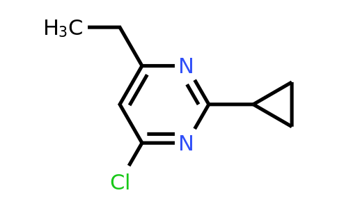 1155151-80-6 | 4-Chloro-2-cyclopropyl-6-ethylpyrimidine
