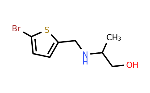 1155571-67-7 | 2-(((5-Bromothiophen-2-yl)methyl)amino)propan-1-ol