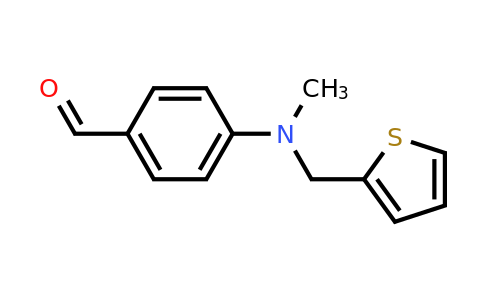 1156172-81-4 | 4-{methyl[(thiophen-2-yl)methyl]amino}benzaldehyde