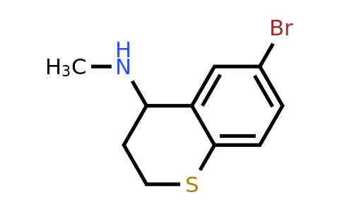 1156177-19-3 | 6-Bromo-N-methyl-3,4-dihydro-2h-1-benzothiopyran-4-amine