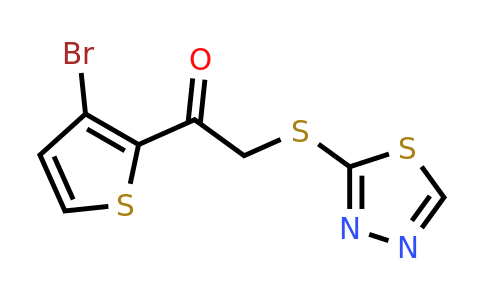 1156280-33-9 | 2-((1,3,4-Thiadiazol-2-yl)thio)-1-(3-bromothiophen-2-yl)ethan-1-one