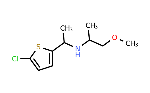 1156339-14-8 | n-(1-(5-Chlorothiophen-2-yl)ethyl)-1-methoxypropan-2-amine