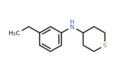 n-(3-Ethylphenyl)tetrahydro-2h-thiopyran-4-amine