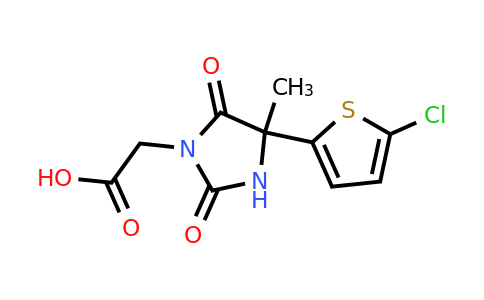1156626-01-5 | 2-(4-(5-Chlorothiophen-2-yl)-4-methyl-2,5-dioxoimidazolidin-1-yl)acetic acid