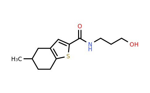 1156804-31-7 | n-(3-Hydroxypropyl)-5-methyl-4,5,6,7-tetrahydrobenzo[b]thiophene-2-carboxamide
