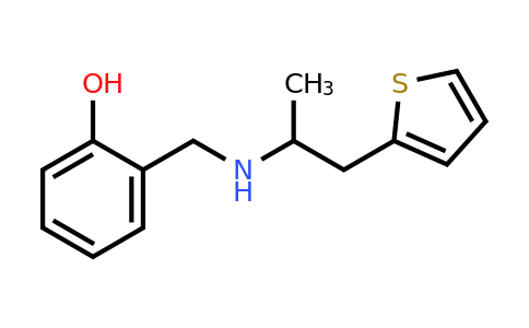 1156965-37-5 | 2-(((1-(Thiophen-2-yl)propan-2-yl)amino)methyl)phenol