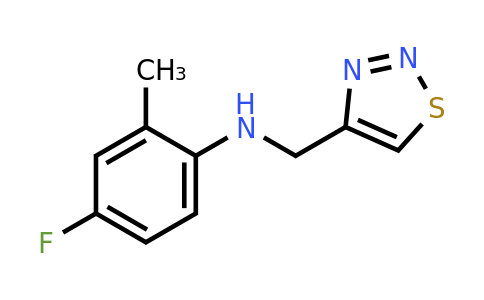 1157056-30-8 | n-((1,2,3-Thiadiazol-4-yl)methyl)-4-fluoro-2-methylaniline