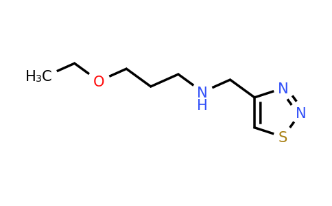1157056-71-7 | n-((1,2,3-Thiadiazol-4-yl)methyl)-3-ethoxypropan-1-amine