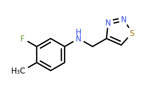 1157063-53-0 | n-((1,2,3-Thiadiazol-4-yl)methyl)-3-fluoro-4-methylaniline