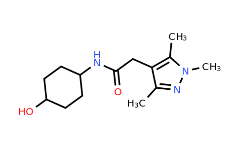 1157107-40-8 | N-(4-Hydroxycyclohexyl)-2-(trimethyl-1H-pyrazol-4-yl)acetamide