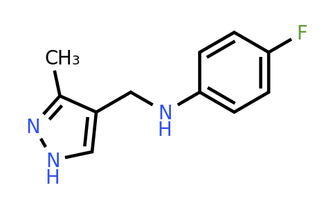 1157108-77-4 | 4-Fluoro-N-((3-methyl-1h-pyrazol-4-yl)methyl)aniline