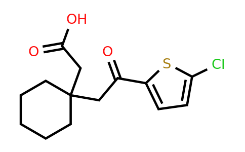 1157394-73-4 | 2-{1-[2-(5-chlorothiophen-2-yl)-2-oxoethyl]cyclohexyl}acetic acid