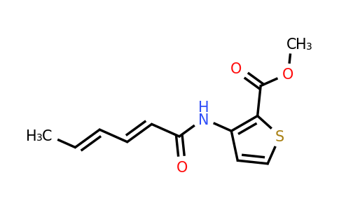 1158116-53-0 | Methyl 3-(hexa-2,4-dienamido)thiophene-2-carboxylate