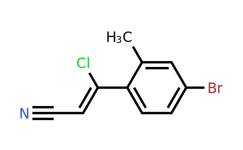 1158127-99-1 | 3-(4-Bromo-2-methylphenyl)-3-chloroprop-2-enenitrile