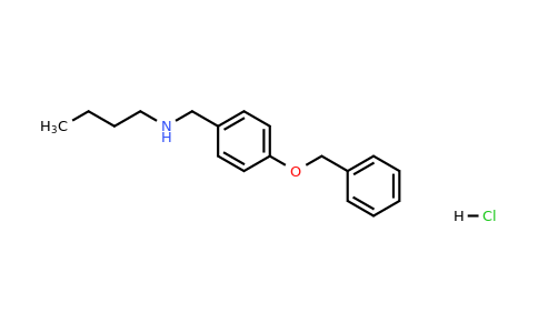 {[4-(Benzyloxy)phenyl]methyl}(butyl)amine hydrochloride