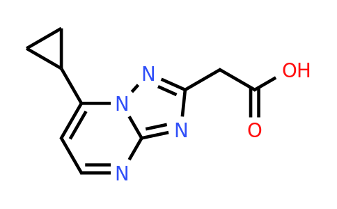 1160245-81-7 | 2-(7-Cyclopropyl-[1,2,4]triazolo[1,5-a]pyrimidin-2-yl)acetic acid