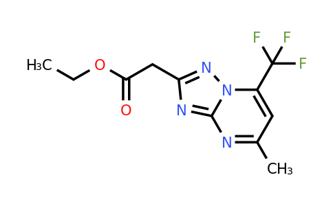 1160246-31-0 | Ethyl 2-(5-methyl-7-(trifluoromethyl)-[1,2,4]triazolo[1,5-a]pyrimidin-2-yl)acetate