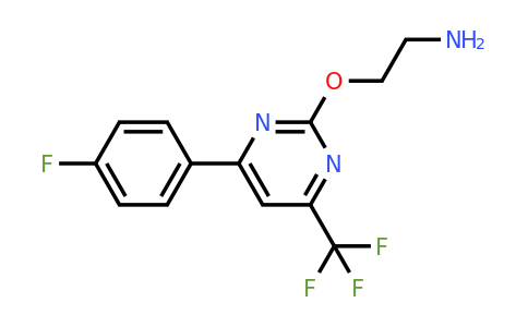 1160246-45-6 | 2-((4-(4-Fluorophenyl)-6-(trifluoromethyl)pyrimidin-2-yl)oxy)ethan-1-amine