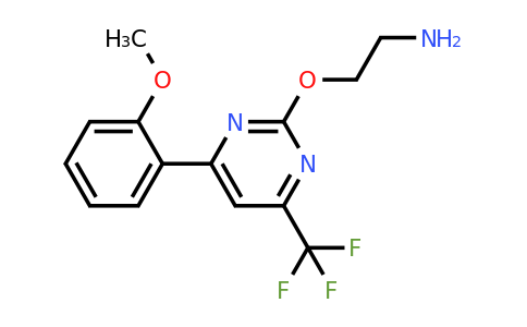 1160246-46-7 | 2-((4-(2-Methoxyphenyl)-6-(trifluoromethyl)pyrimidin-2-yl)oxy)ethan-1-amine