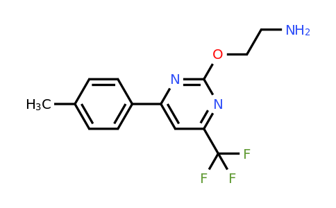 1160246-50-3 | 2-{[4-(4-methylphenyl)-6-(trifluoromethyl)pyrimidin-2-yl]oxy}ethan-1-amine