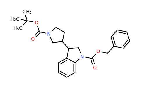 1160248-37-2 | Benzyl 3-[1-[(2-methylpropan-2-yl)oxycarbonyl]pyrrolidin-3-yl]-2,3-dihydroindole-1-carboxylate