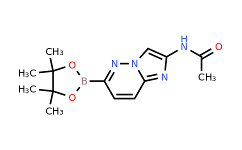 1162680-90-1 | N-(6-(4,4,5,5-Tetramethyl-1,3,2-dioxaborolan-2-yl)imidazo[1,2-b]pyridazin-2-yl)acetamide