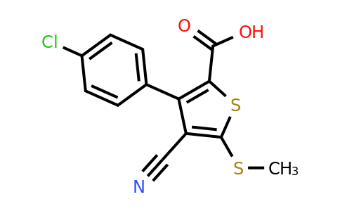 116525-66-7 | 3-(4-Chlorophenyl)-4-cyano-5-(methylthio)thiophene-2-carboxylic acid