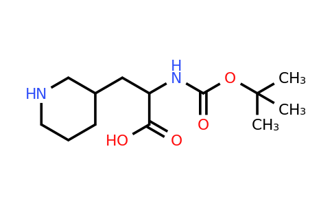 2-{[(tert-butoxy)carbonyl]amino}-3-(piperidin-3-yl)propanoic acid