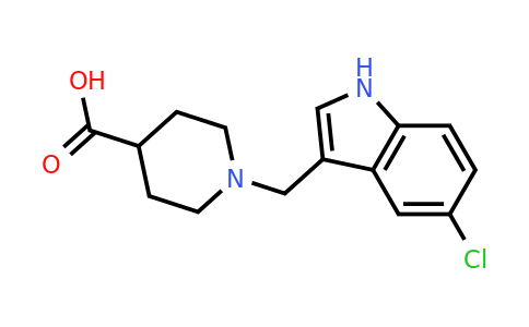 1170595-16-0 | 1-[(5-Chloro-1H-indol-3-yl)methyl]piperidine-4-carboxylic acid