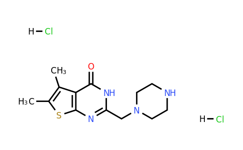 1170919-73-9 | 5,6-Dimethyl-2-(piperazin-1-ylmethyl)-3h,4h-thieno[2,3-d]pyrimidin-4-one dihydrochloride
