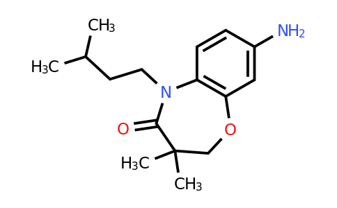 1170921-93-3 | 8-Amino-5-isopentyl-3,3-dimethyl-2,3-dihydrobenzo[b][1,4]oxazepin-4(5h)-one